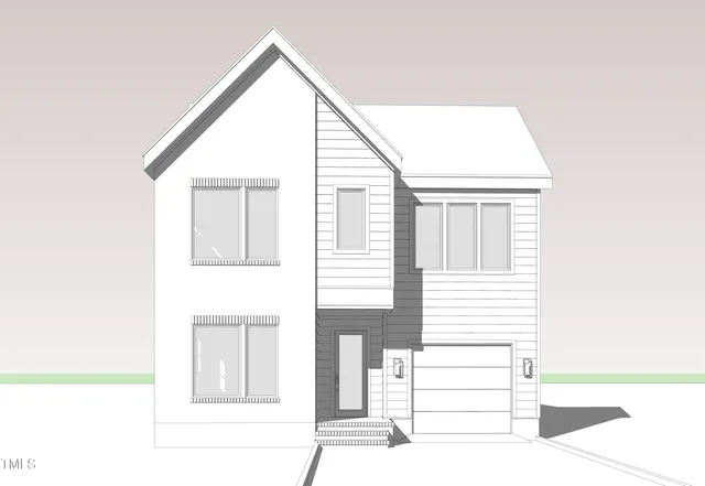 a black and white photo of a house