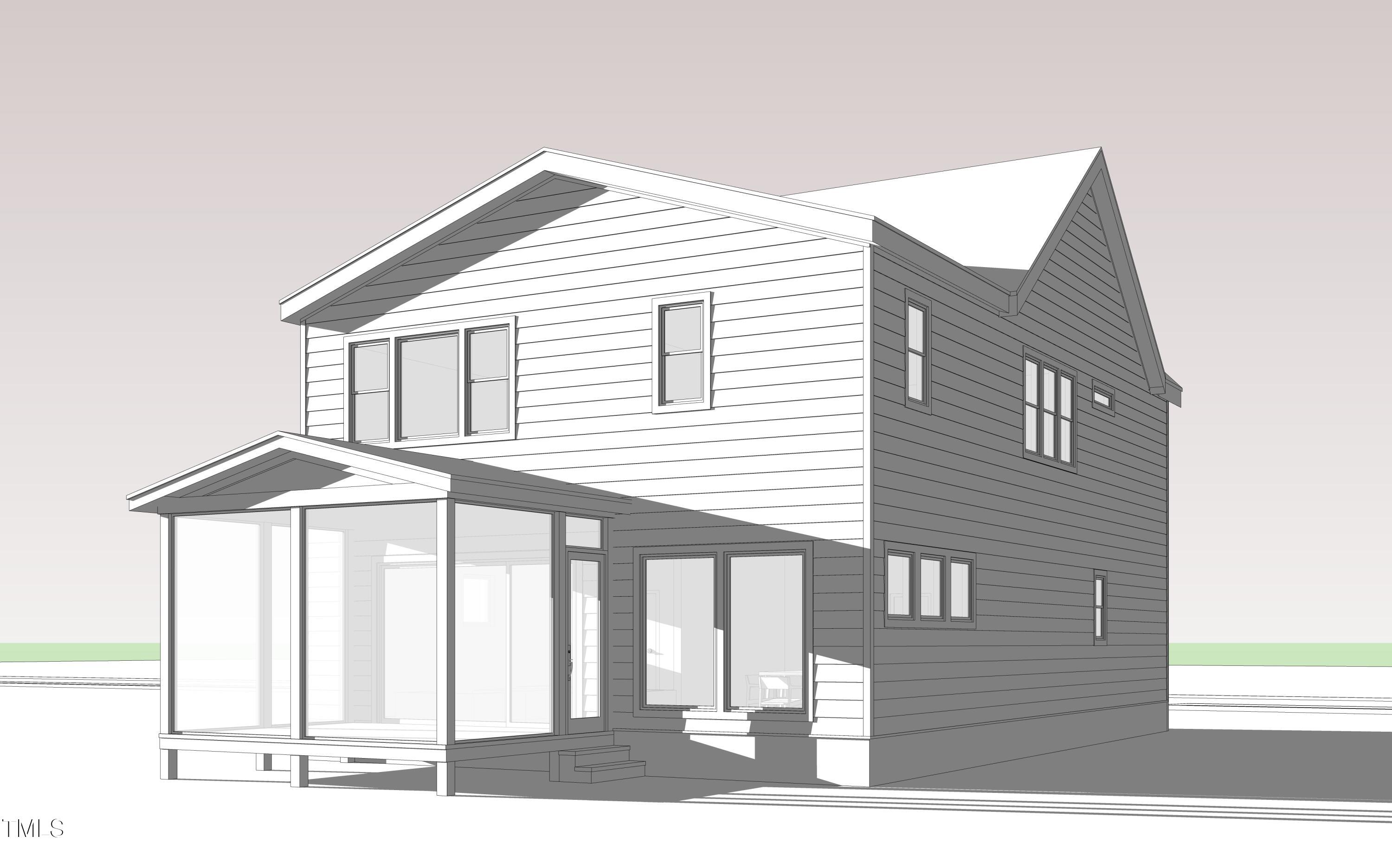 1809 Bennett Street Raleigh, NC 27604 - Photo 4 of 27 a black and white photo of a house