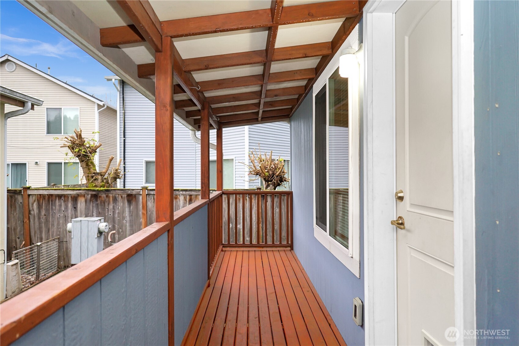 15231 Pine Drive Renton, WA 98058 - Photo 21 of 29 a view of balcony with wooden floor