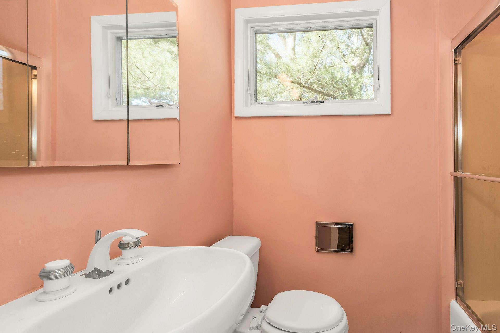 11 Rockhill Road East Hills, NY 11577 - Photo 23 of 27 a bathroom with a sink mirror and toilet