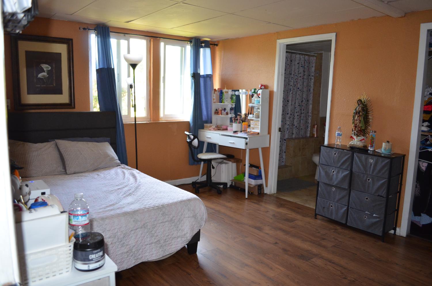 208 Appian Way Union City, CA 94587 - Photo 35 of 38 a bedroom with a bed and wooden floor