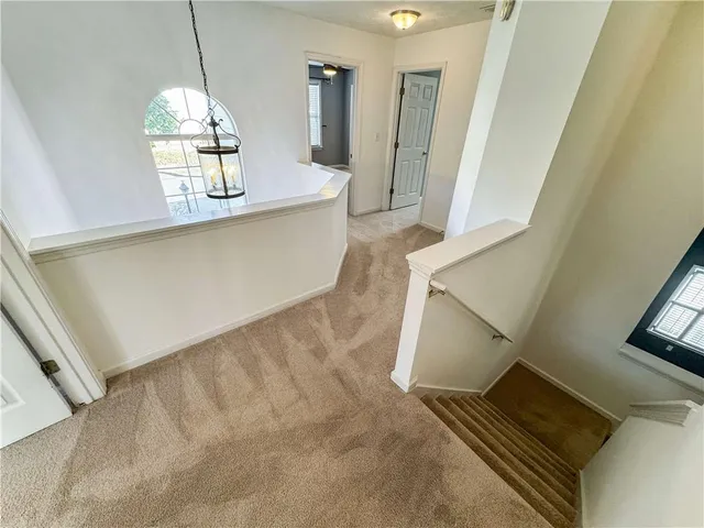a view of a living room with a window