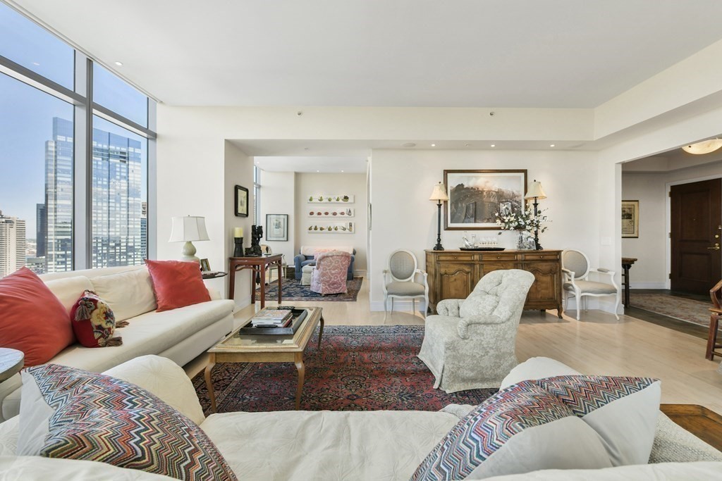 1 Avery Street, Unit PH1A Boston, MA 02111 - Photo 14 of 29 a living room with furniture or couch and a window