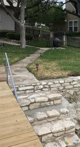 a backyard of a house