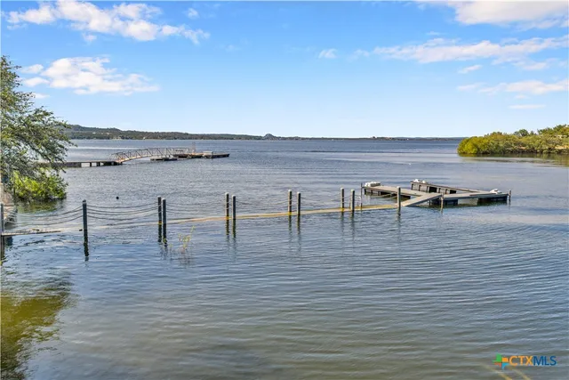 a view of water with outdoor space