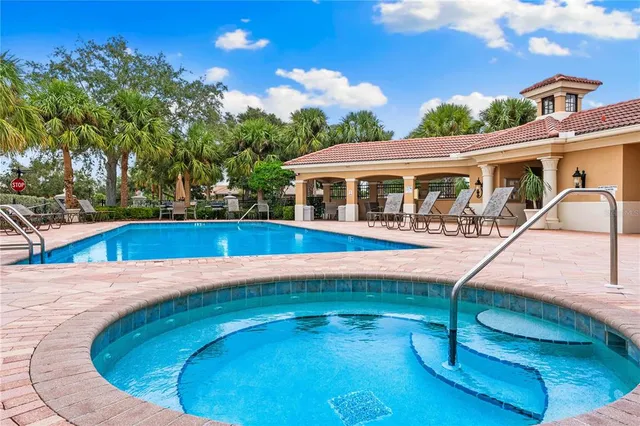 a view of a house with pool