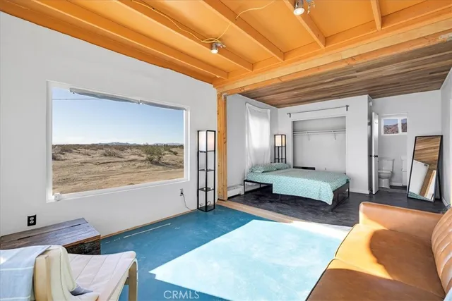 a view of a lake with a big yard