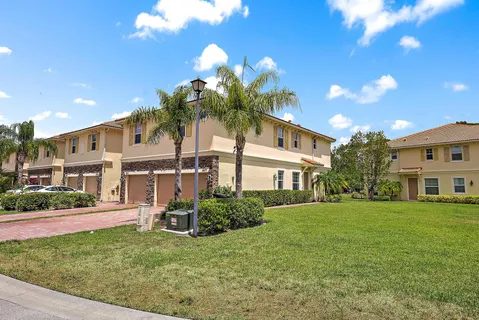 a house view with a garden space