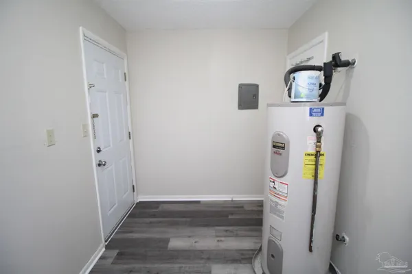 a bathroom with a sink and vanity