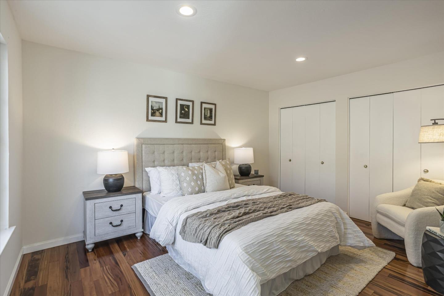 6367 Prospect Road San Jose, CA 95129 - Photo 24 of 33 a bedroom with a bed and a couch