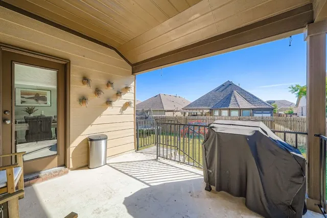 a view of a house with a balcony