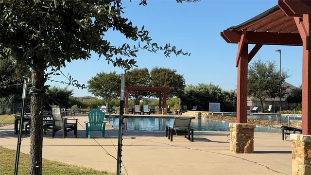 a view of outdoor space with seating area