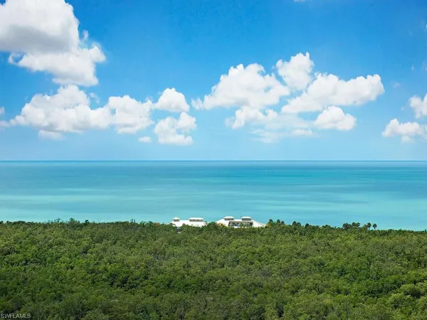 a view of an ocean and beach