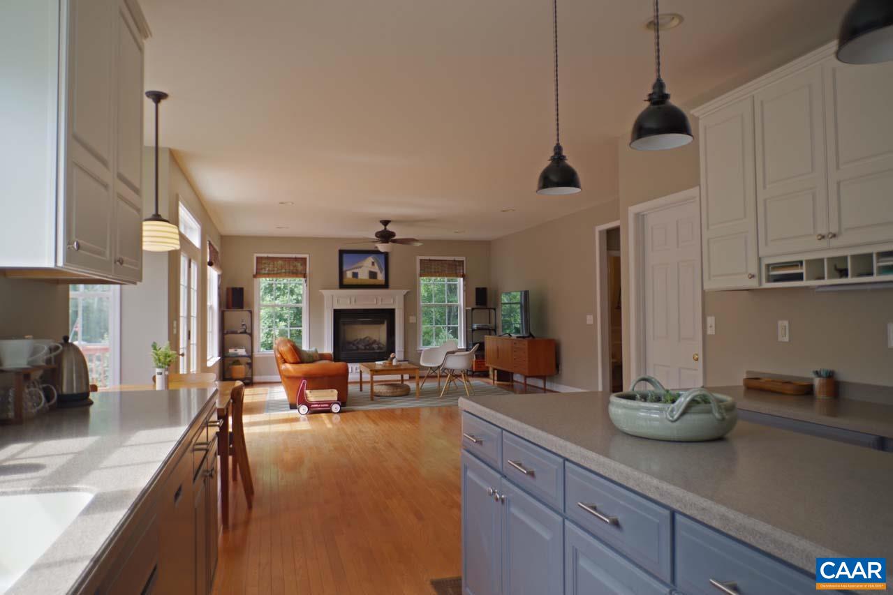2059 Ridgetop Drive Charlottesville, VA 22903 - Photo 17 of 68 a view of a kitchen with kitchen island a large counter top space a sink stainless steel appliances and a counter top space