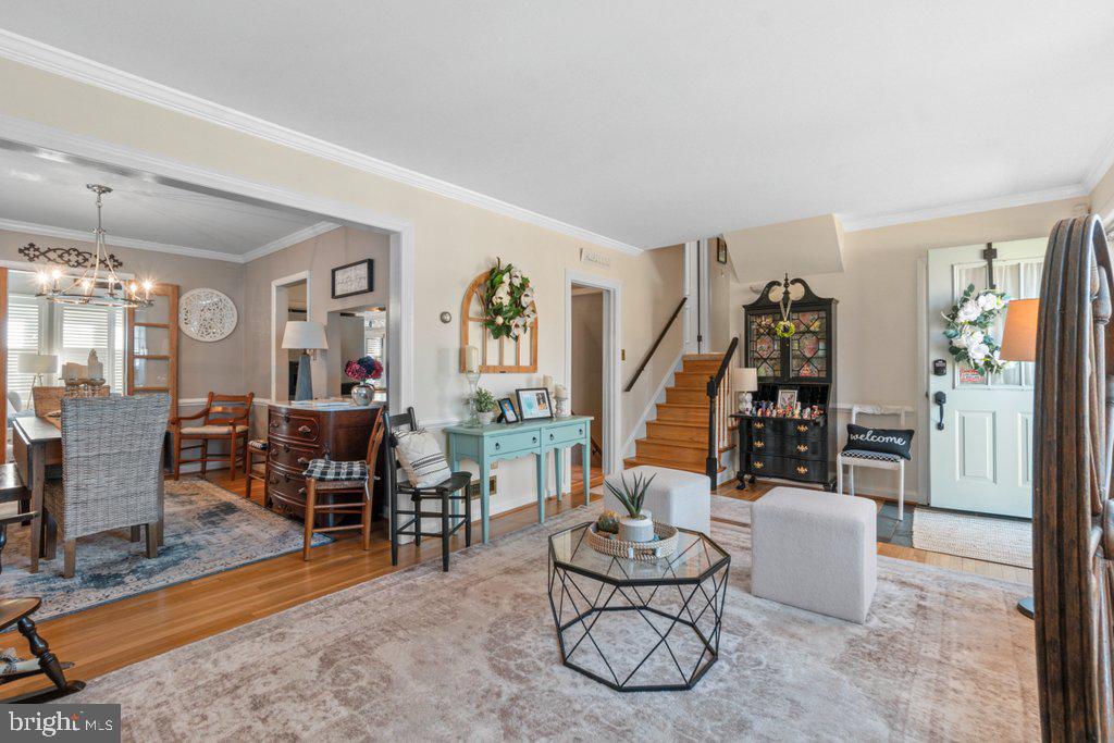 Living Room opening to Dining Room