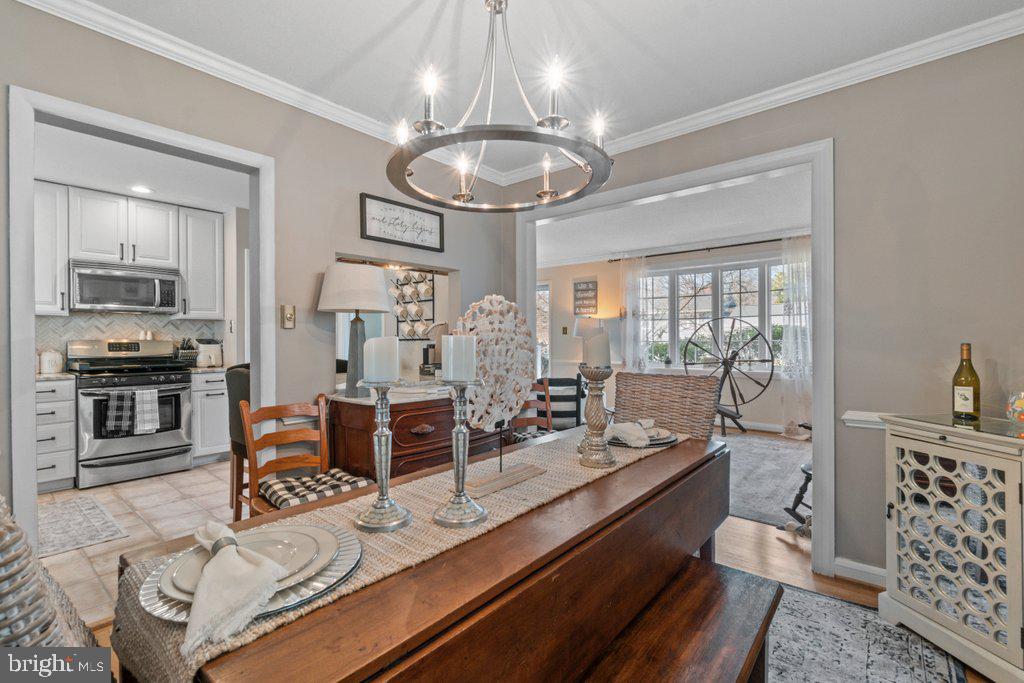 Dining Room opening to Kitchen