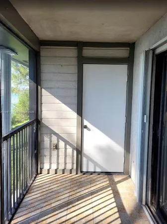 a view of a balcony door