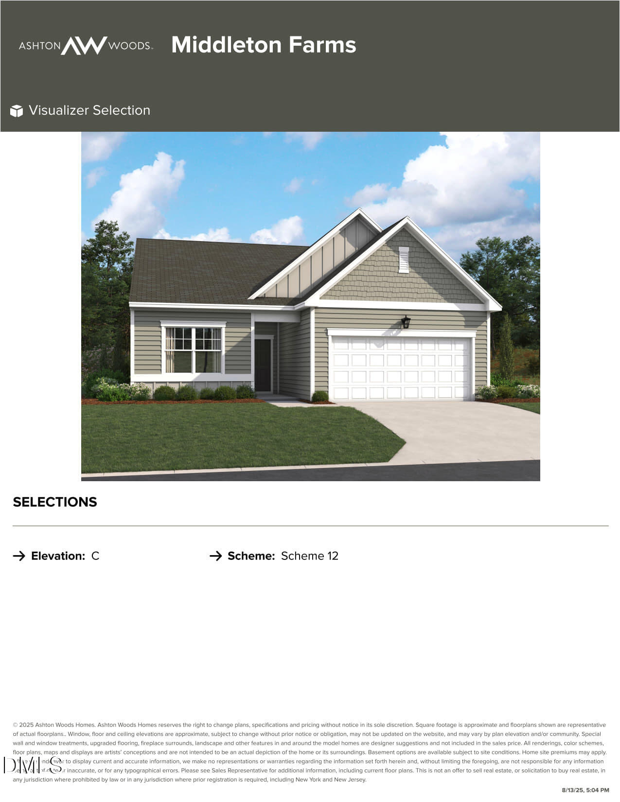 11723 Salers Loop Middlesex, NC 27557 - Photo 2 of 45 VISULIZER EXTERIOR COLOR - SCHEME 12_1 M