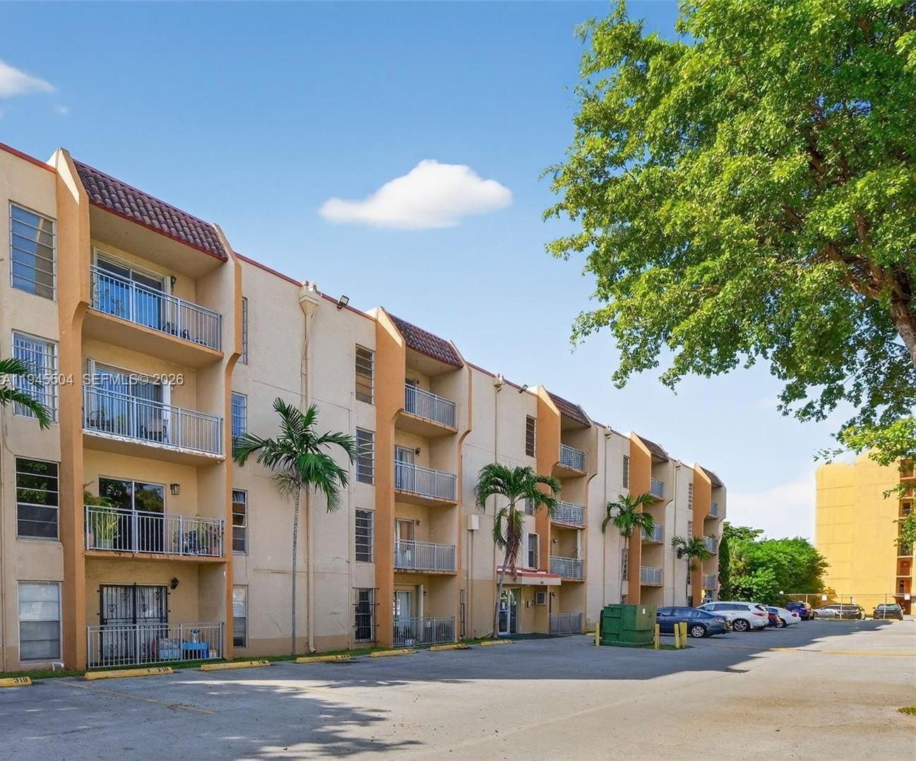 a front view of a building