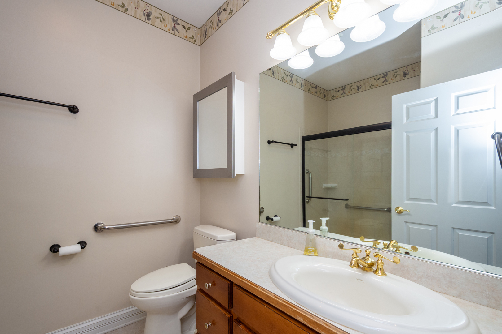10303 Fox Bluff Lane Spring Grove, IL 60081 - Photo 22 of 44 a bathroom with a sink vanity granite and toilet