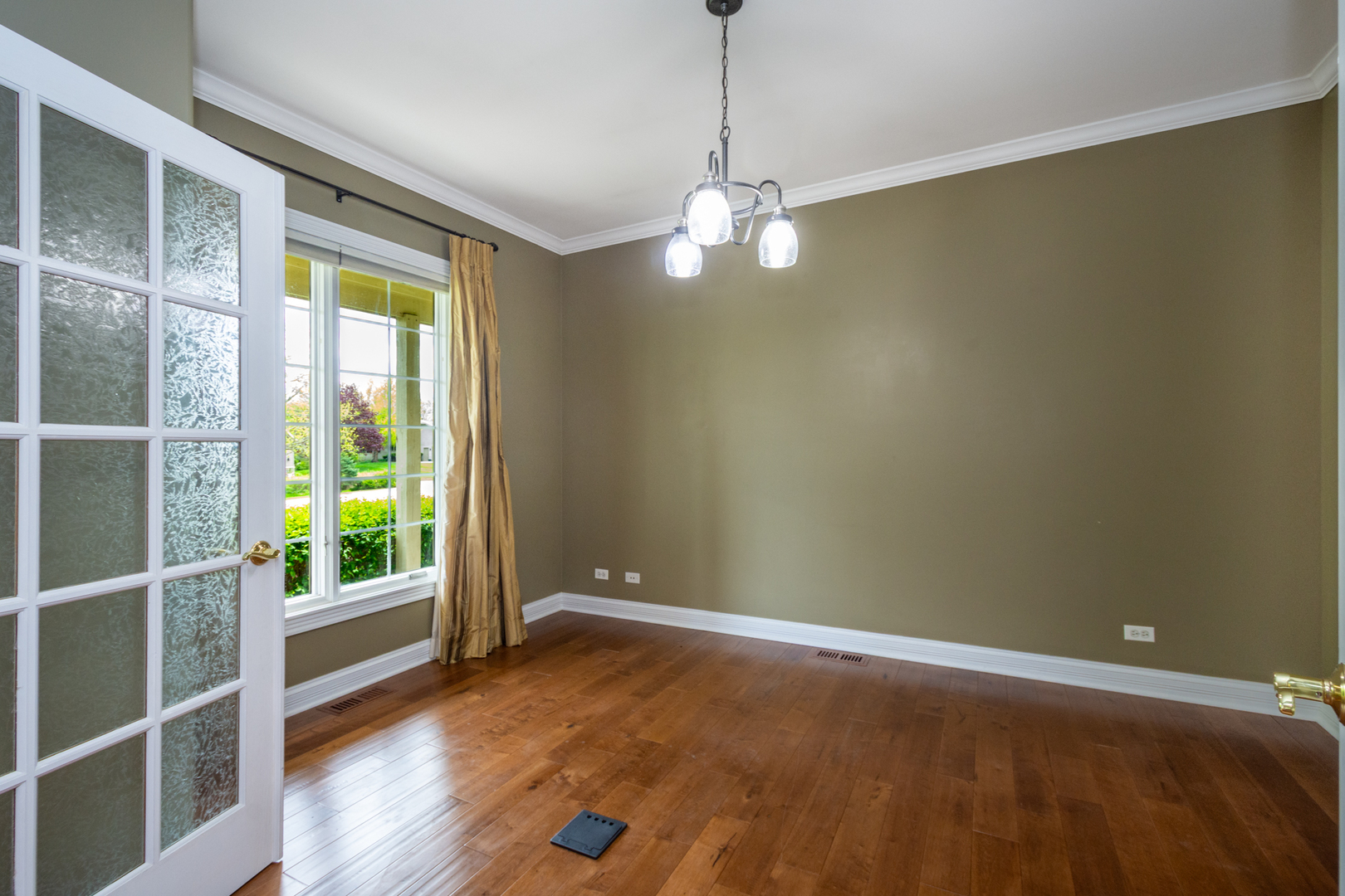 10303 Fox Bluff Lane Spring Grove, IL 60081 - Photo 4 of 44 a view of an empty room with window wooden floor and front door