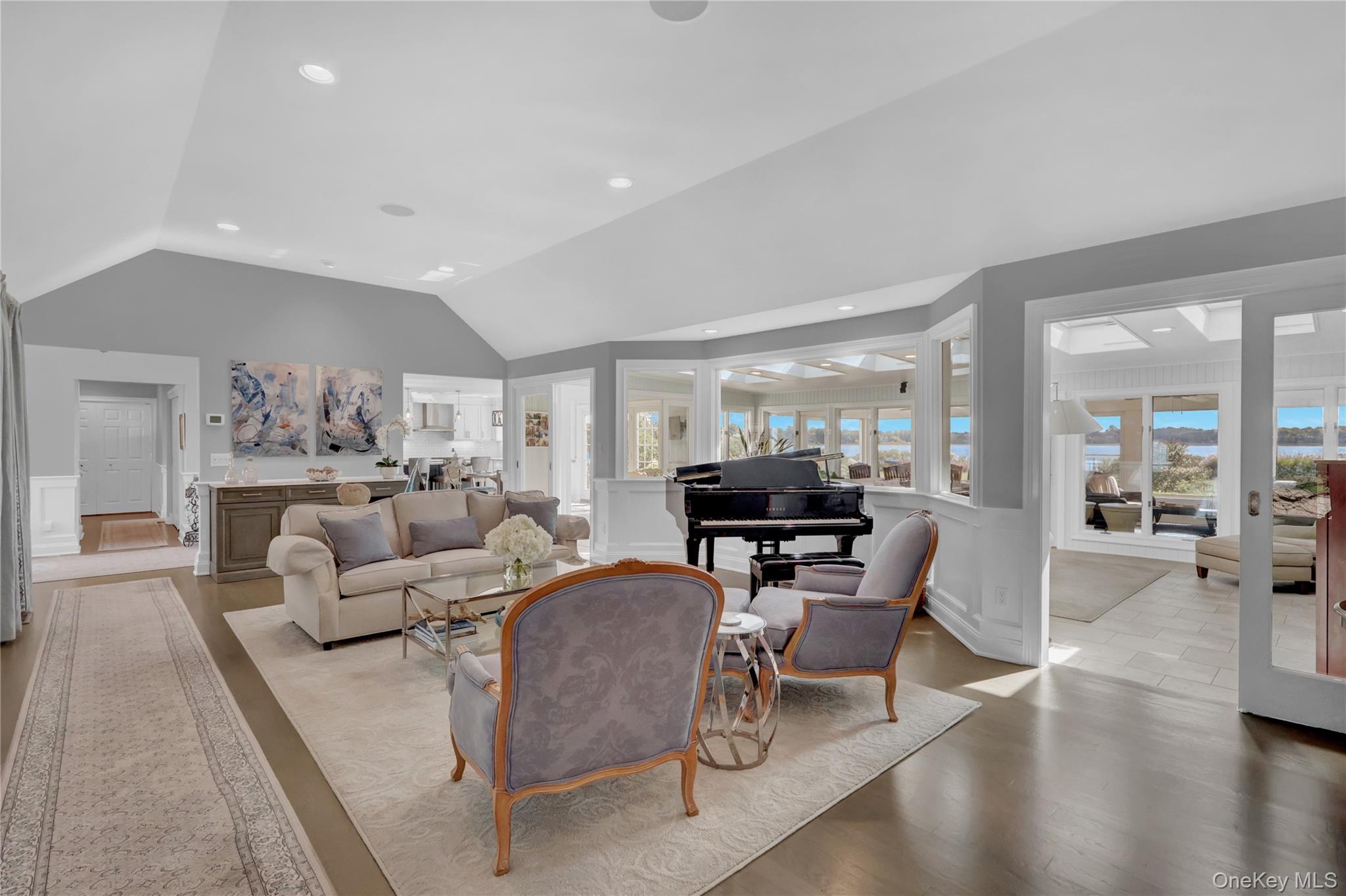 111 Old Field Road Setauket, NY 11733 - Photo 6 of 47 a living room with fireplace furniture and a flat screen tv