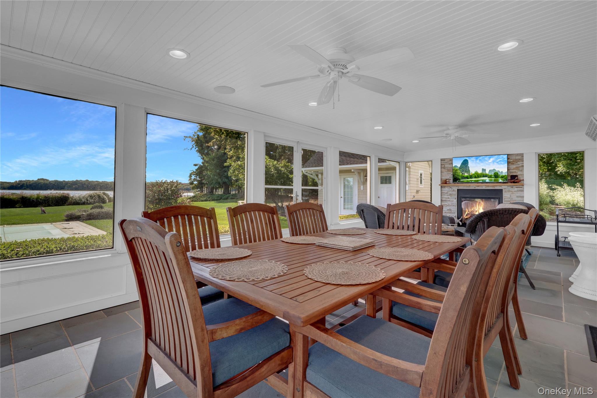 111 Old Field Road Setauket, NY 11733 - Photo 9 of 47 a view of a dining room with furniture window and outside view