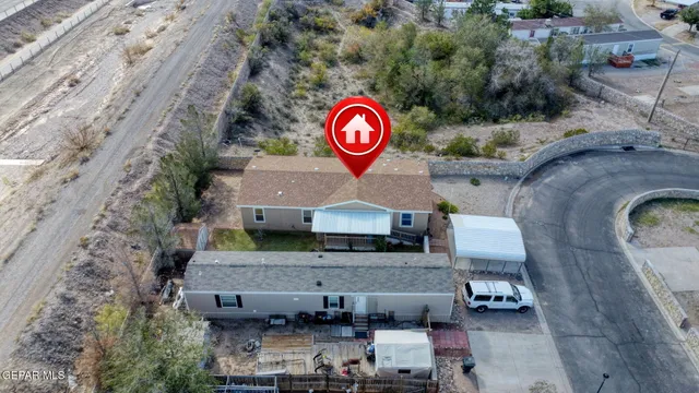 a view of a street with an ocean view