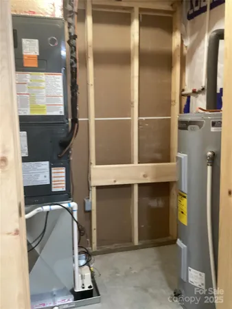 a room with mirror and window