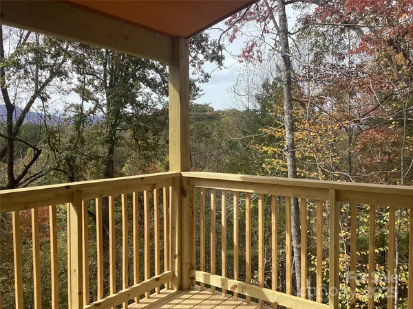 a view of a wooden fence