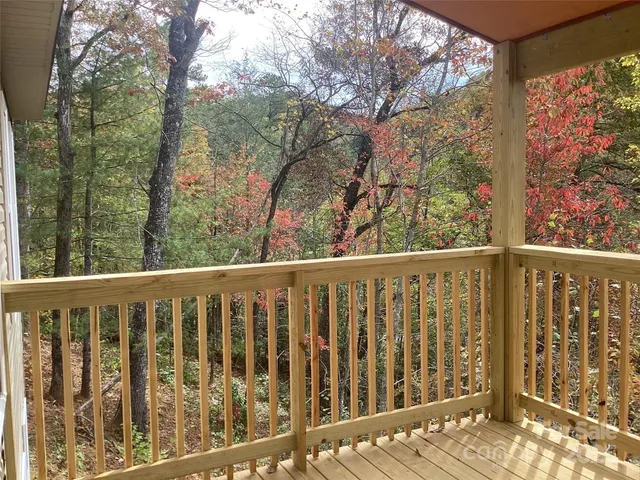 a view of a wooden fence