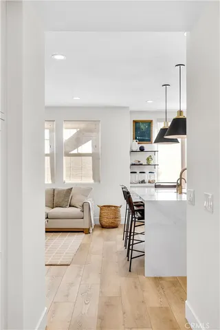 a living room with furniture and window