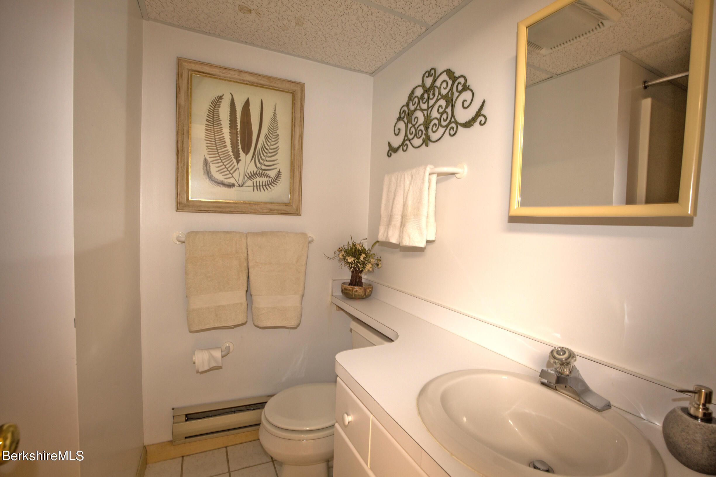 795 Moberg Road Becket, MA 01223 - Photo 32 of 41 a bathroom with a toilet a sink and mirror
