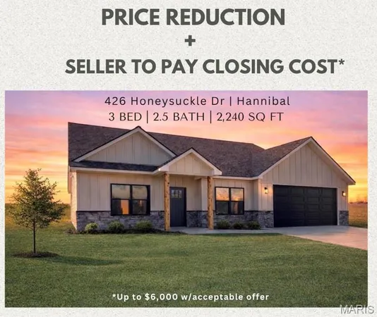$427,000 | 426 Honeysuckle Drive, Hannibal, MO 63401