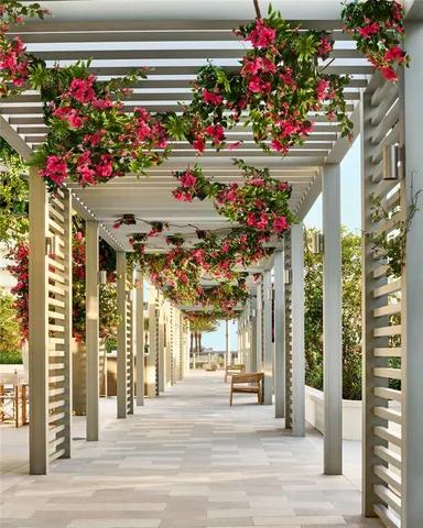 a outdoor space with furniture