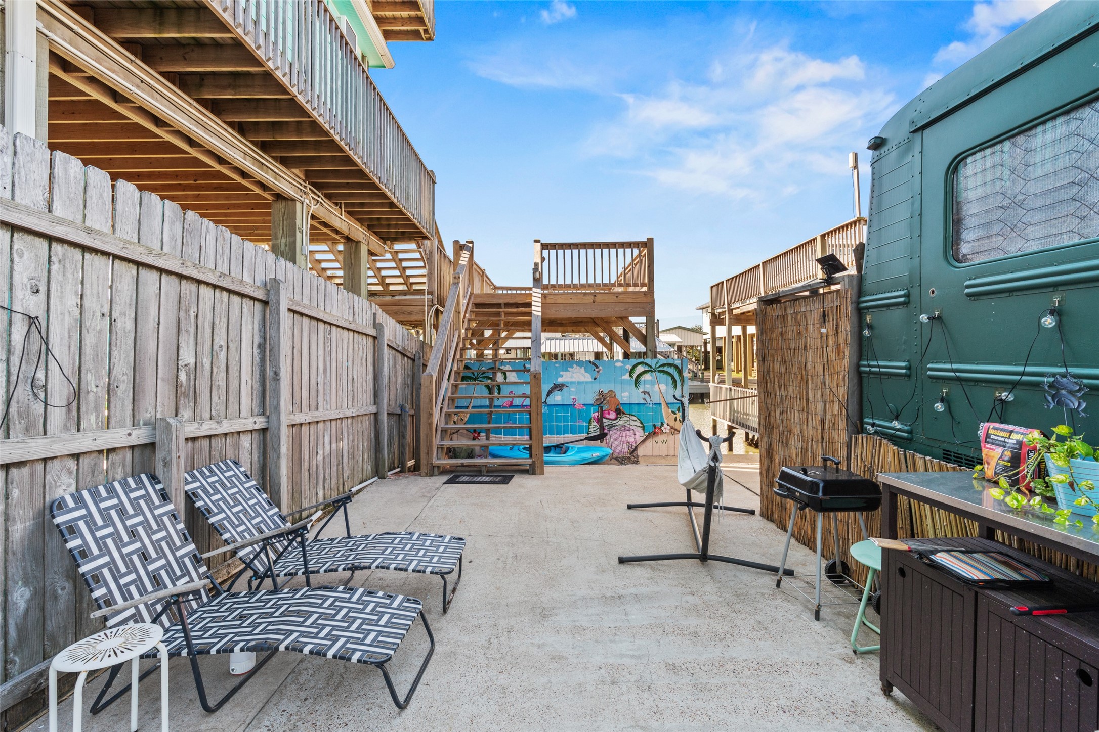 1287 North Crystal Beach Road Crystal Beach, TX 77650 - Photo 26 of 45 a view of outdoor space with seating