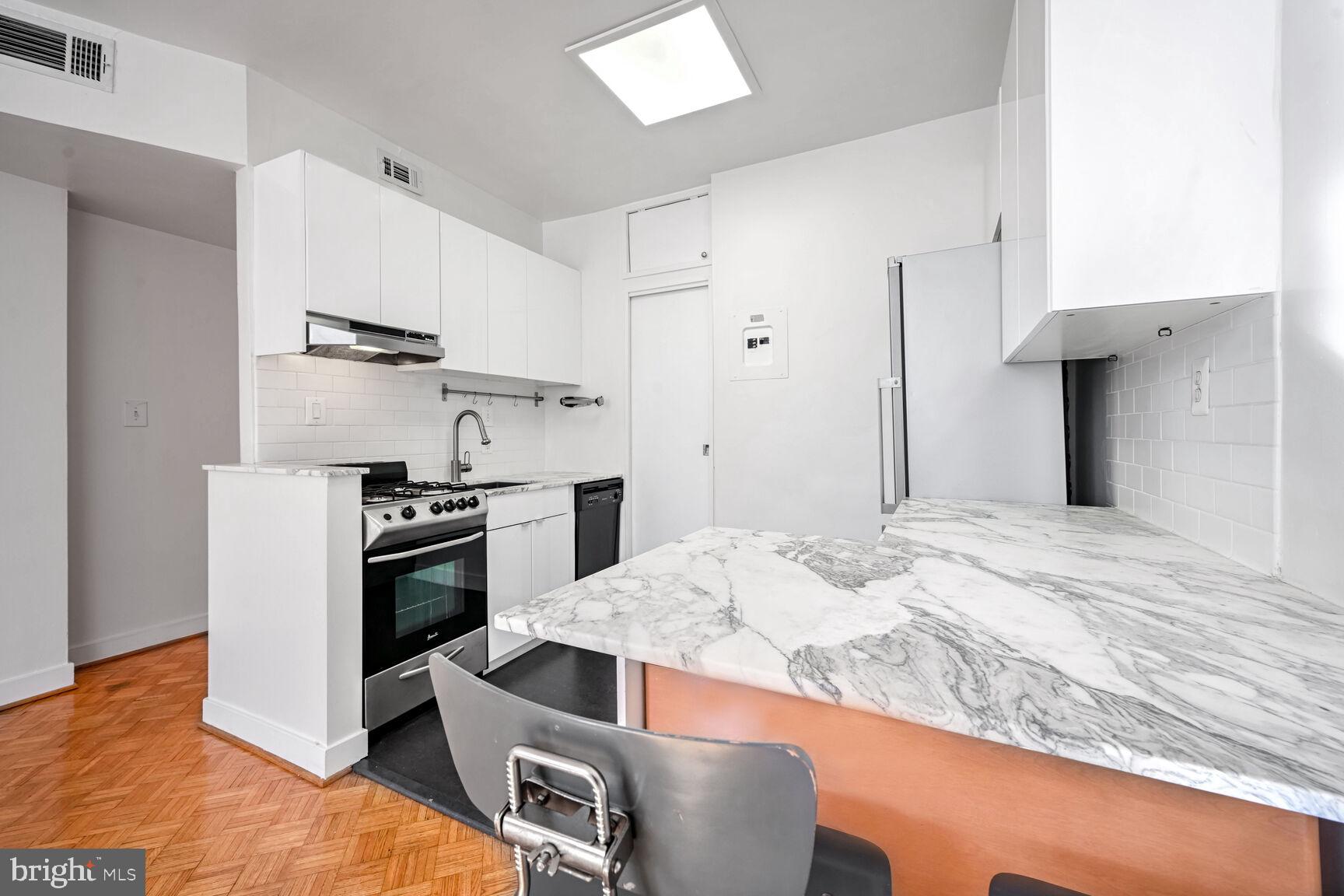 1669 Columbia Road Northwest, Unit 202 Washington, DC 20009 - Photo 6 of 13 Marble countertops.