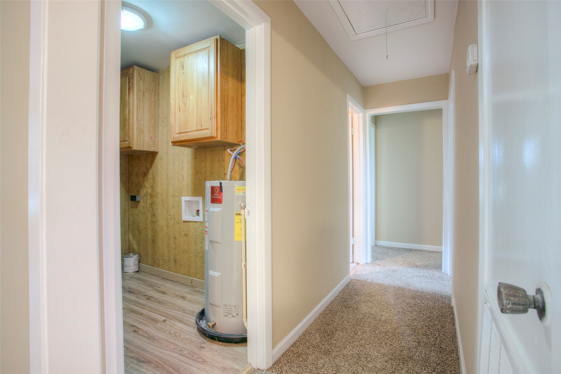 81 Westlake Road Trinity, TX 75862 - Photo 11 of 23 a view of a hallway with wooden floor and closet