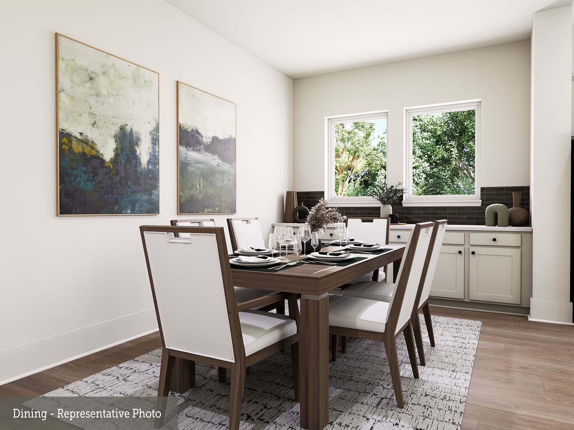 1752 Howler Way Montgomery, TX 77316 - Photo 13 of 41 REPRESENTATIVE PHOTO: Open Dining area with built in cabinets