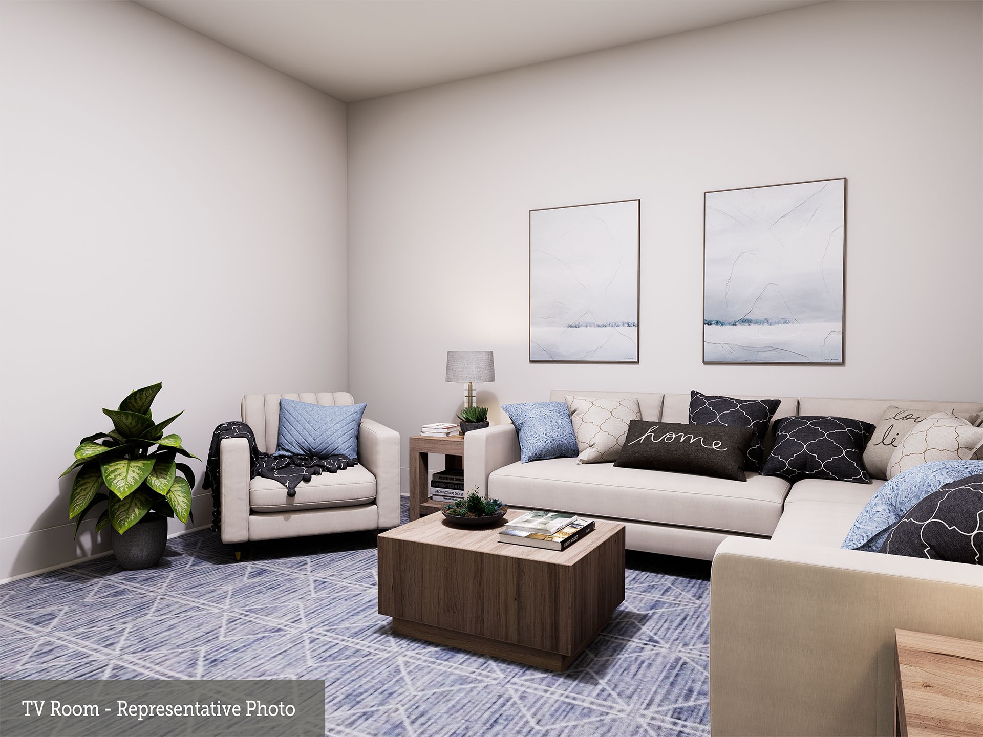 1752 Howler Way Montgomery, TX 77316 - Photo 23 of 41 REPRESENTATIVE PHOTO: TV room is closed off to provide a 2nd living area!