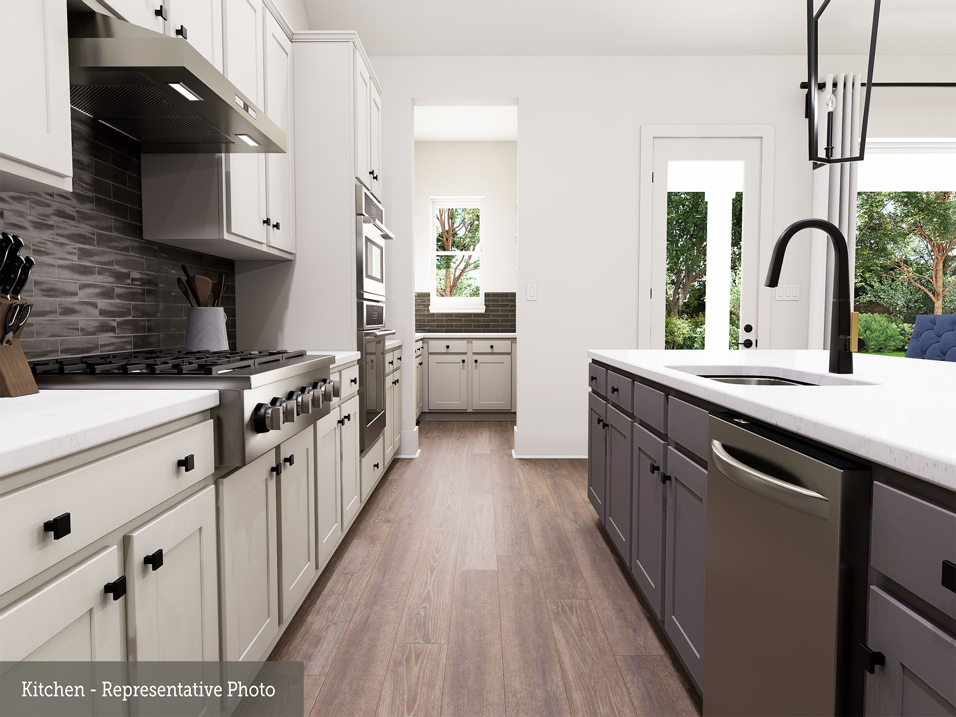 1752 Howler Way Montgomery, TX 77316 - Photo 8 of 41 REPRESENTATIVE PHOTO: View into Butlers pantry