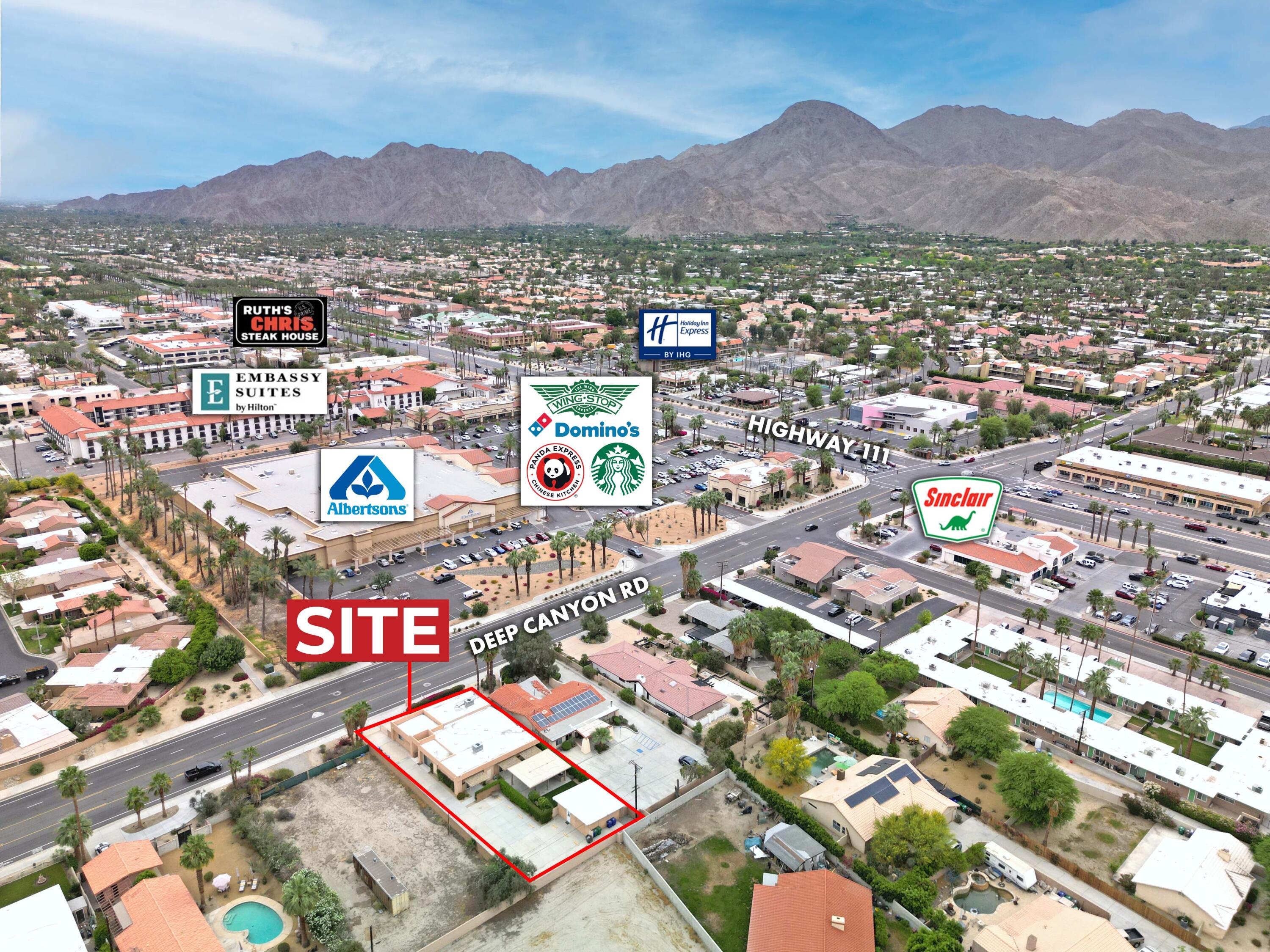44755 Deep Canyon Road Palm Desert, CA 92260 - Photo 5 of 16 an aerial view of city and mountain
