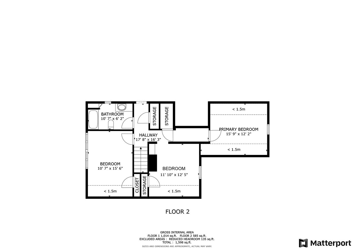 39 Turkey Cove Road Tenants Harbor, ME 04860 - Photo 77 of 77 39TurkeyCoveRd_Floorplan Second Floor