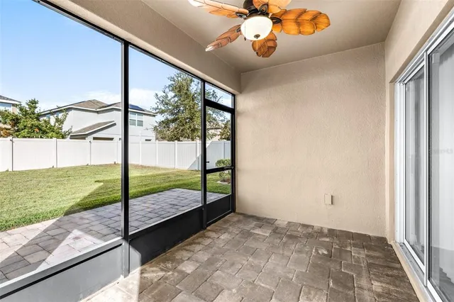 a view of a backyard with a garden and plants
