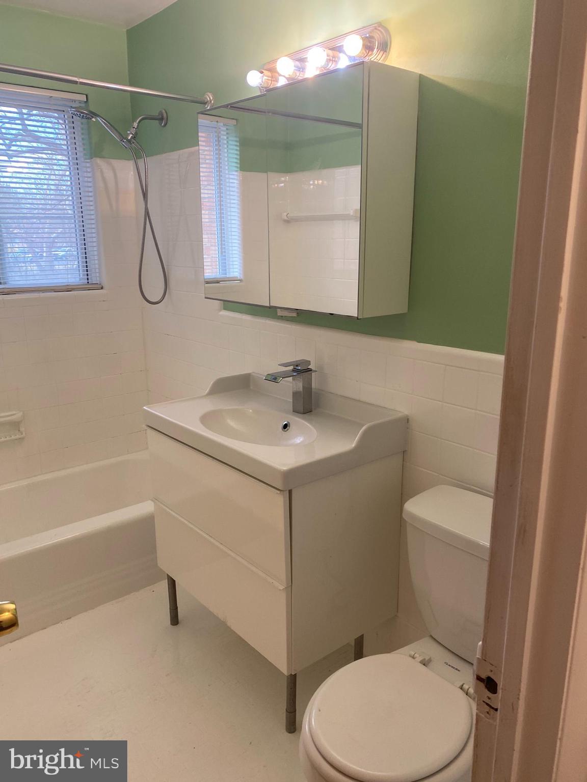 5101 8th Road South, Unit 102 Arlington, VA 22204 - Photo 17 of 22 a bathroom with a sink vanity mirror and toilet