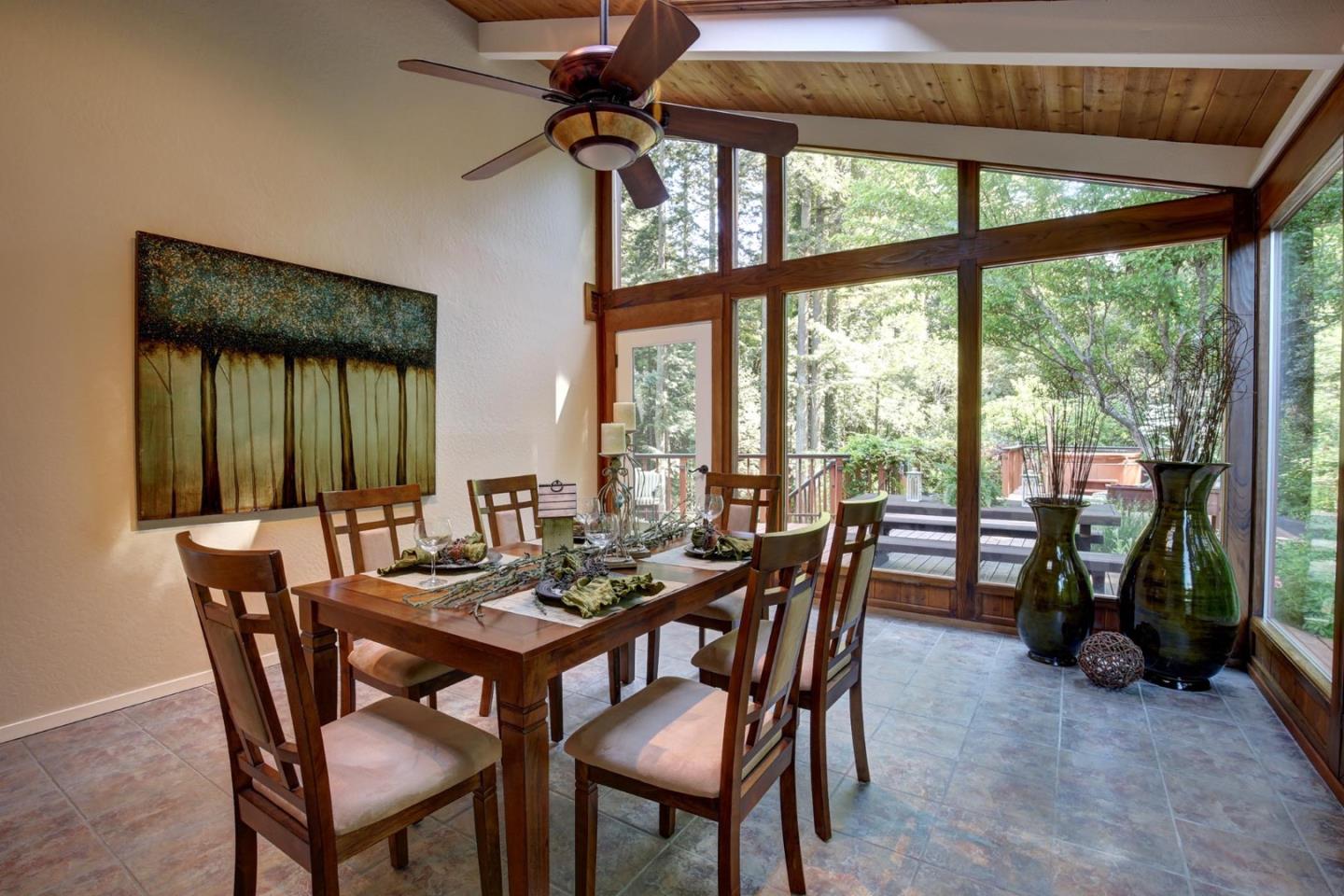 450 Bear Valley Road Aptos, CA 95003 - Photo 12 of 46 a view of a dining room with furniture window and outside view