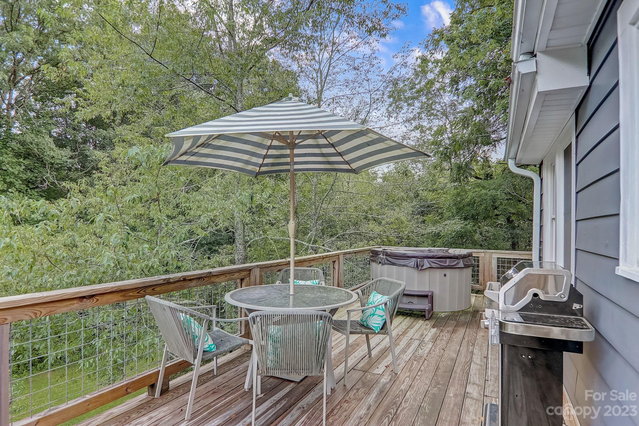 290 Upper Brush Creek Road Fletcher, NC 28732 - Photo 30 of 48 a view of balcony with furniture and stove