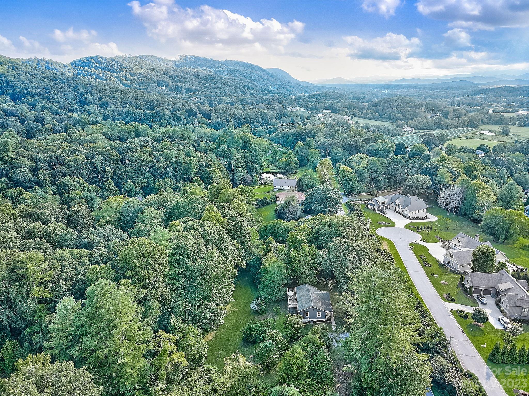 290 Upper Brush Creek Road Fletcher, NC 28732 - Photo 40 of 48 an aerial view of residential houses with outdoor space and trees