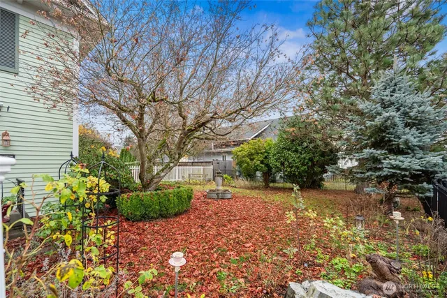 a view of backyard with outdoor space