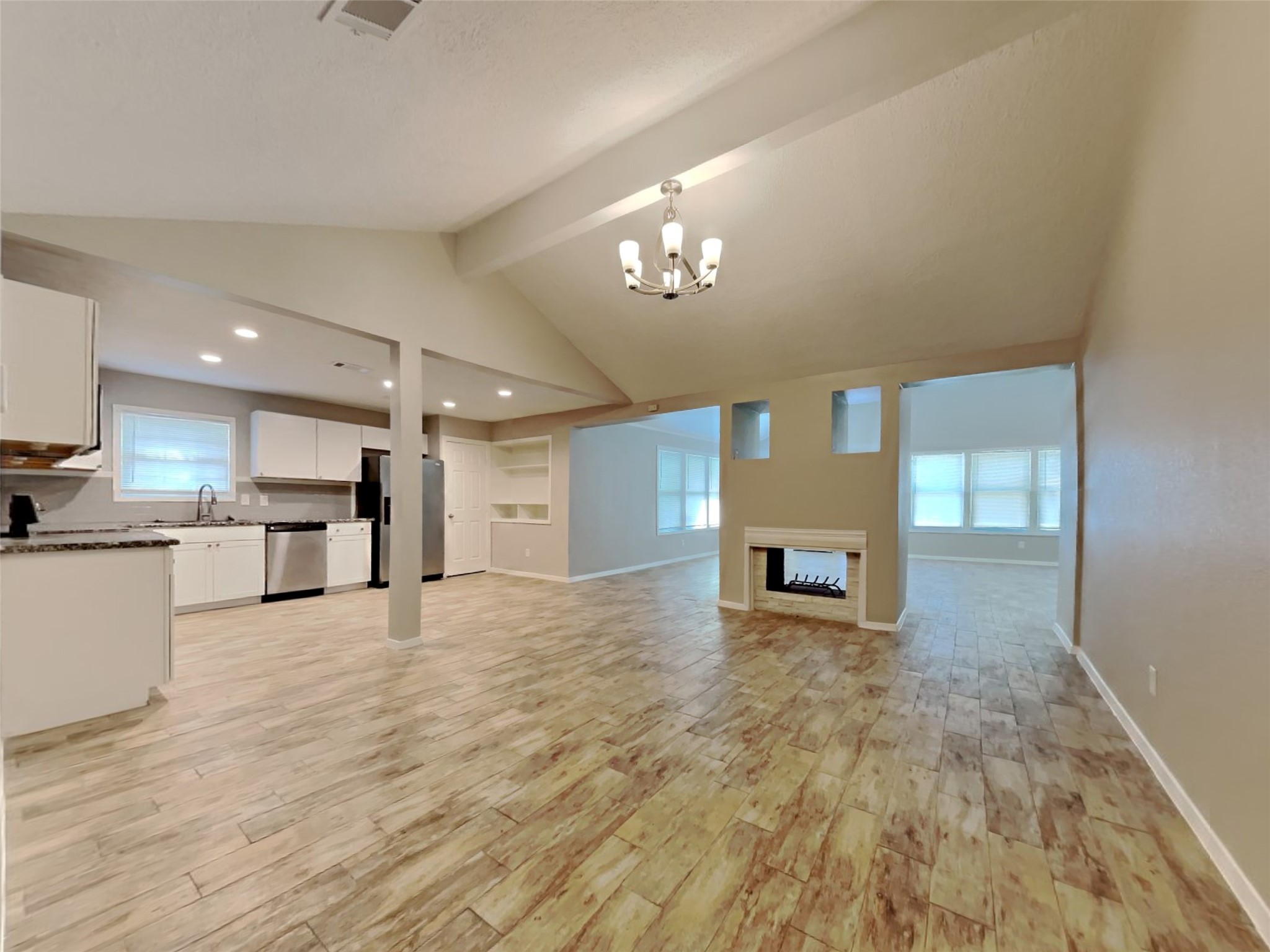 4315 Hirschfield Road Spring, TX 77373 - Photo 2 of 18 a view of a kitchen with a sink and cabinet area